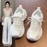Sports Shoes for Women 2026 New Popular Autumn Breathable Mesh Shoes Thick-Soled Lightweight Running Casual Dad Shoes