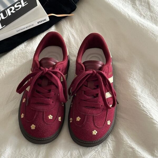 Women's German Training Shoes 2026 New Model Flat Comfortable White Sneakers College Style Casual Shoes Fashionable Lightweight Forrest Gump Shoes