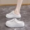 Baotou Half Slippers for Women's Summer Outer Wear 2025 New Super Popular Heelless Moral Training Shoes Lazy One-Legged Casual Women's Shoes Baotou Half Slippers for Women's Summer Outer Wear 2025 New Super Popular Heelless Moral Training Shoes Lazy One-Legged Casual Women's Shoes