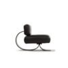 Black peach K Hotel Villa living room single sofa Italian Modern Art minimalist shaped metal fishtail leisure chair