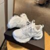 Silver Thick-Soled Height-Increasing Dad Sneakers for Women, 2026 Summer New Model, Breathable Mesh, Versatile Casual Height-Increasing Sports Shoes