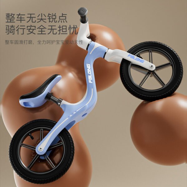 Kids Balance Bike, Pedal-Less, 12-Inch Nylon Frame with Inflatable Wheels (Ages 3-6)