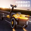 Kart électrique pliable pour enfants - Véhicule porteur à quatre roues avec télécommande, sans assemblage