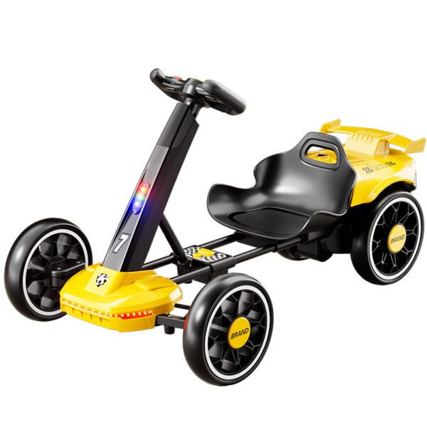 Kart électrique pliable pour enfants - Véhicule porteur à quatre roues avec télécommande, sans assemblage
