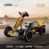 Kids' Electric Folding Go-Kart - Remote Control, Bluetooth Early Education, Soft Wheels