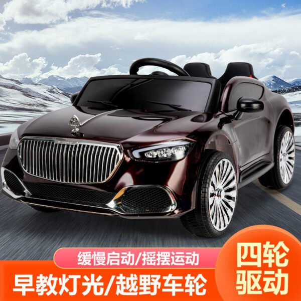 Kids Electric Four-Wheel Ride-On Car, Remote Control, Double Doors, Rechargeable