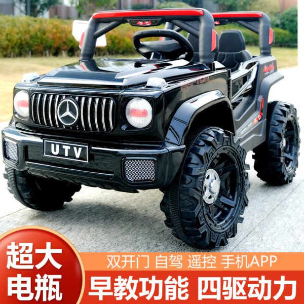 Kids Electric Off-Road Go-Kart Ride-On, 4-Wheel, Remote Control, Swing Function