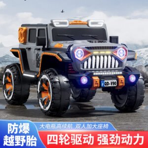 Kids Electric Off-Road Ride-On Car, 550 Four-Wheel Drive, Remote Control, Hydraulic Shock Absorption