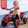 Kids Electric Ride-On Beach Buggy ATV, Two-Seater with Remote Control & Bluetooth