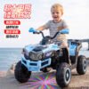 Kids Electric Ride-On Beach Buggy ATV, Two-Seater with Remote Control & Bluetooth