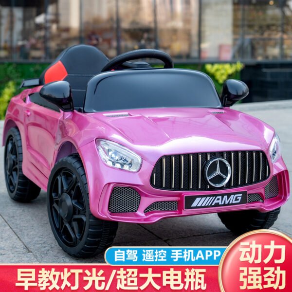 Voiture électrique pour enfants, 4 roues, télécommande, fonction bascule 4-Wheel