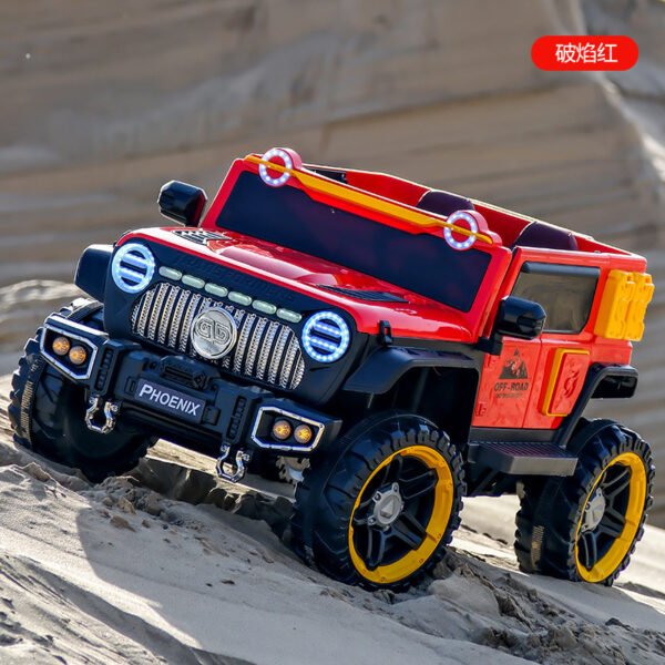 Kids Electric Ride-On Car, 4-Wheel, Remote Control, Music, Rechargeable
