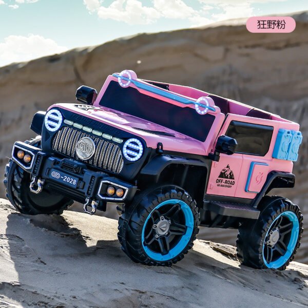 Kids Electric Ride-On Car, 4-Wheel, Remote Control, Music, Rechargeable