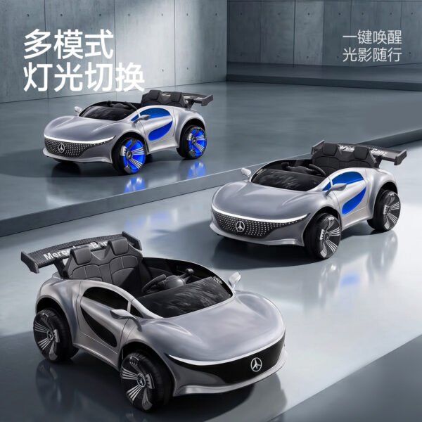 Kids' Electric Ride-On Car - 4WD Remote Control with Swing Mode and Leather Seat
