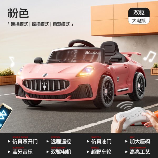 Kids Electric Ride-On Car, 4WD with Remote Control, Seats a Child