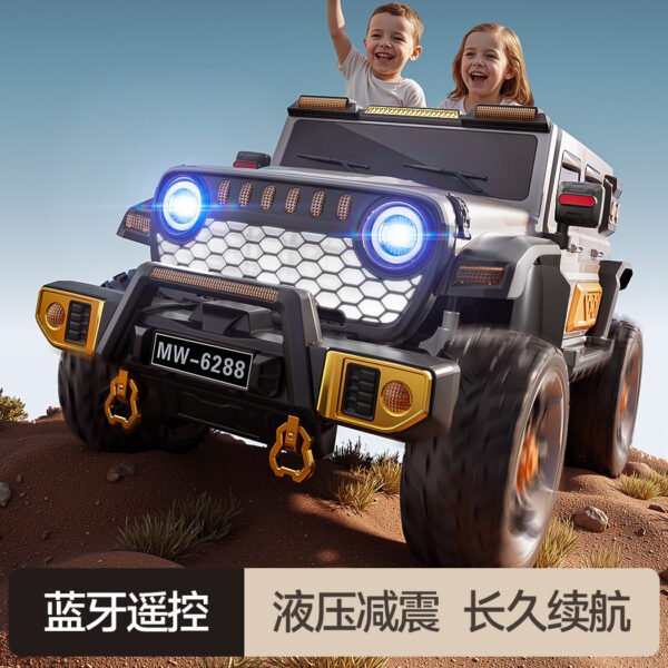 Kids Electric Ride-On Off-Road Jeep-Style Car, 4WD, Real Shock Absorbers, Remote Control