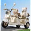 Kids Electric Ride-On Three-Wheel Motorcycle, Two-Seater, Rechargeable with Remote Control