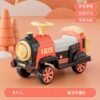Kids Electric Ride-On Train with Track, Rechargeable, Music & Lights, Mist Spray, Optional Remote