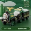 Kids Electric Ride-On Train with Track, Rechargeable, Music & Lights, Mist Spray, Optional Remote