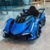 Kids Electric Sports Car Ride-On, 4-Wheel, Remote Control & Swing, Rechargeable