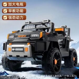 Kids Electric Two-Seater Off-Road Ride-On Car, Remote Control, Swing, Lights & Music