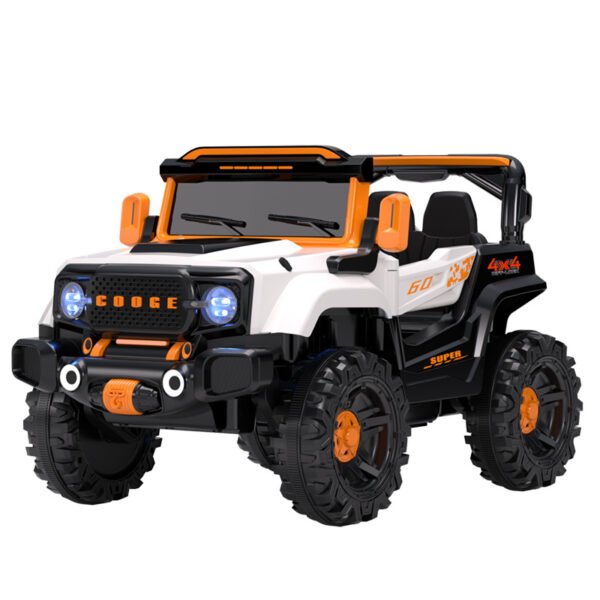Kids Electric Two-Seater Off-Road Ride-On Car, Remote Control, Swing, Rear Sand Shovel