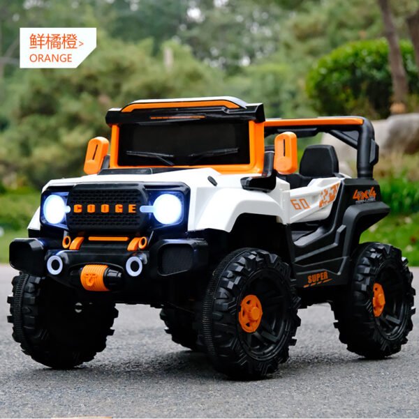 Kids Electric Two-Seater Off-Road Ride-On Car, Remote Control, Swing, Rear Sand Shovel