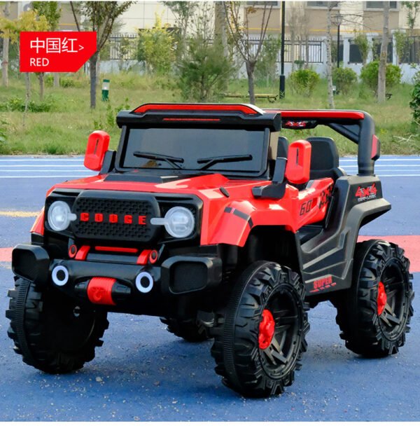 Kids Electric Two-Seater Off-Road Ride-On Car, Remote Control, Swing, Rear Sand Shovel