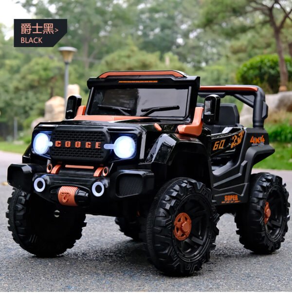 Kids Electric Two-Seater Off-Road Ride-On Car, Remote Control, Swing, Rear Sand Shovel