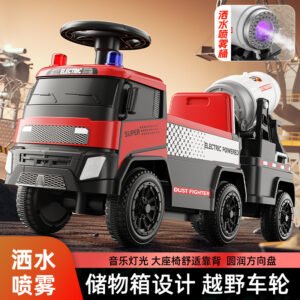 Voiture Twist pour enfants, camion de pompiers/style police, lumières et musique, boîte de rangement (1 à 3 ans)