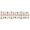 Lace French Floral Macaron Press-On Nails - Lemon Blueberry Almond Style Lace French Floral Macaron Press-On Nails - Lemon Blueberry Almond Style