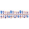 3D Wearable Nails - Klein Blue French Style Almond