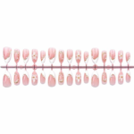 White French Gilded 3D Flower Pearl Press-On Nails