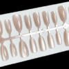 Ice Through Glass Beads Wearable Press-On Nails - Cat Eye Multi-Color Nail Art Strips, 30 Pieces