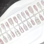Girl's Cherry Blossom Aurora Bohemian Style Cat Eye Spring Love Bow Press-On Nails