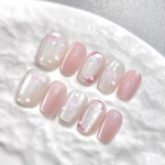 Princess Sweetheart Pink Bow Cat Eye Wearable Nails Sweet Cute