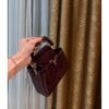 Exotic-Pattern Structured Top-Handle Bag