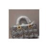 img-011 Silver Embellished Mini Top-Handle Bag