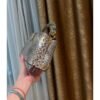 Exotic-Pattern Structured Top-Handle Bag