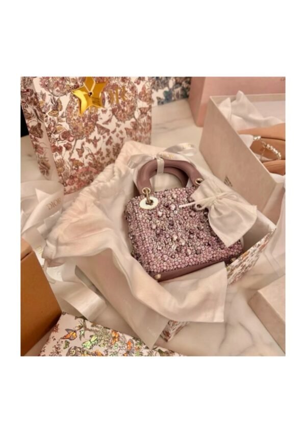 img-022 Purple Embellished Mini Top-Handle Bag