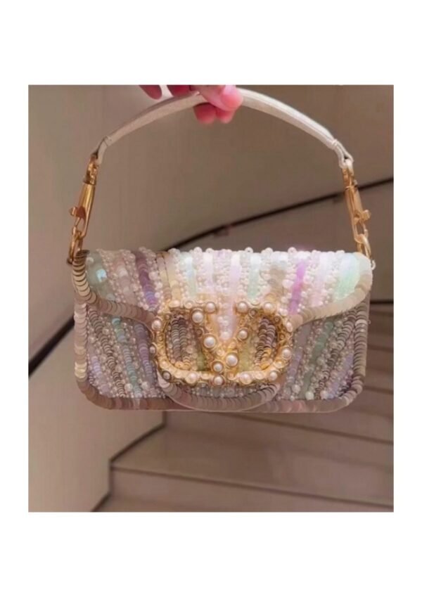 img-035 Pearl Embellished Mini Shoulder Bag