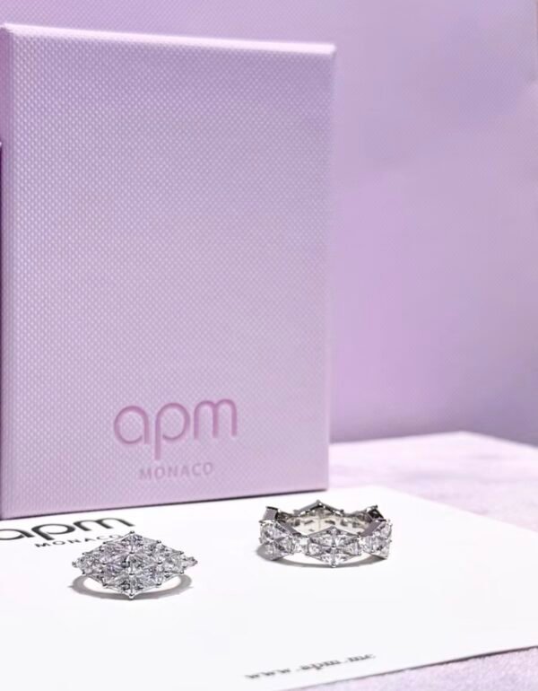 Geometric S925 Silver Ring Set