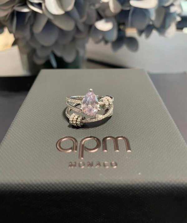 Pear-Cut Statement S925 Silver Ring
