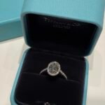 Oval Halo S925 Silver Ring