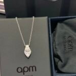 Marquise Pendant Silver Necklace