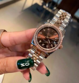Two-Tone Crystal-Bezel Watch
