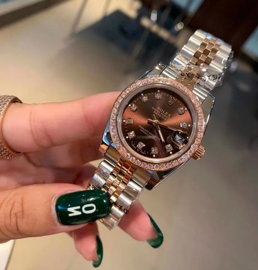 Two-Tone Crystal-Bezel Watch