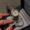 Round Crystal Bracelet Watch