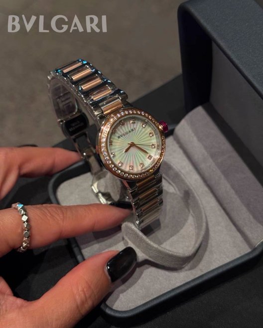 Round Crystal Bracelet Watch