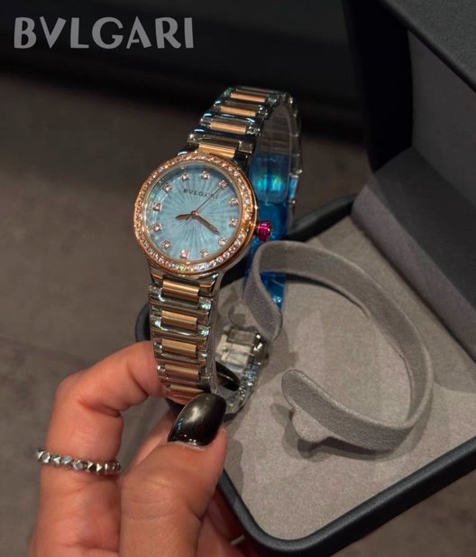 Round Crystal Bracelet Watch